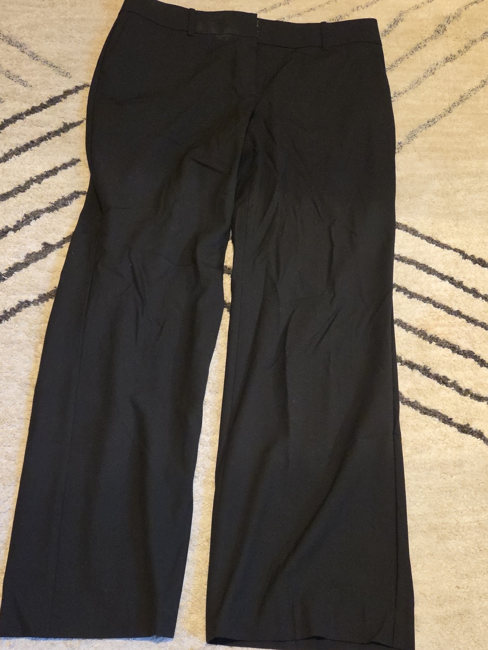 Ann Taylor Black Wide-Leg Dress Pants